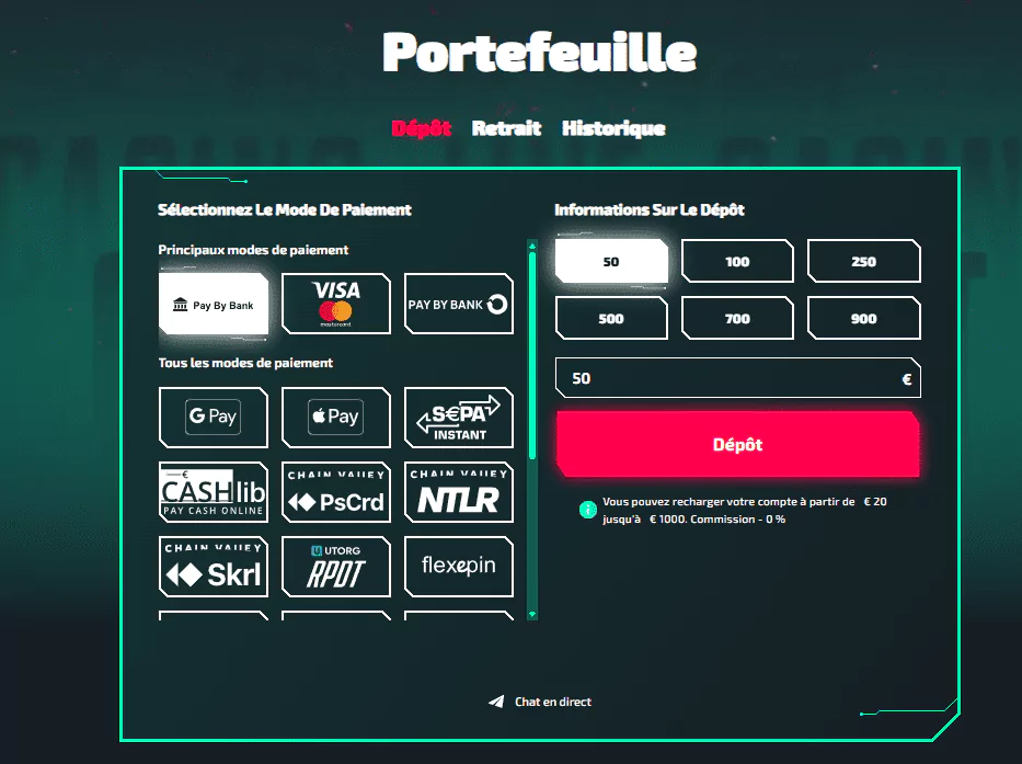 faq casinozer dépot